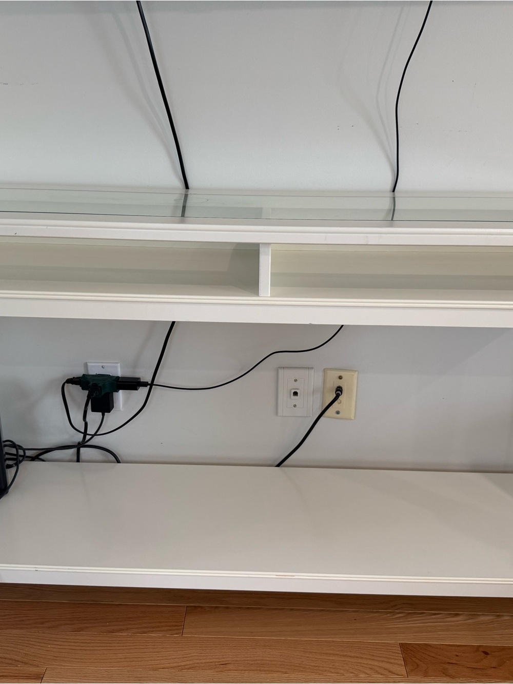 IKEA White Wall Shelf Unit with Open Cubby